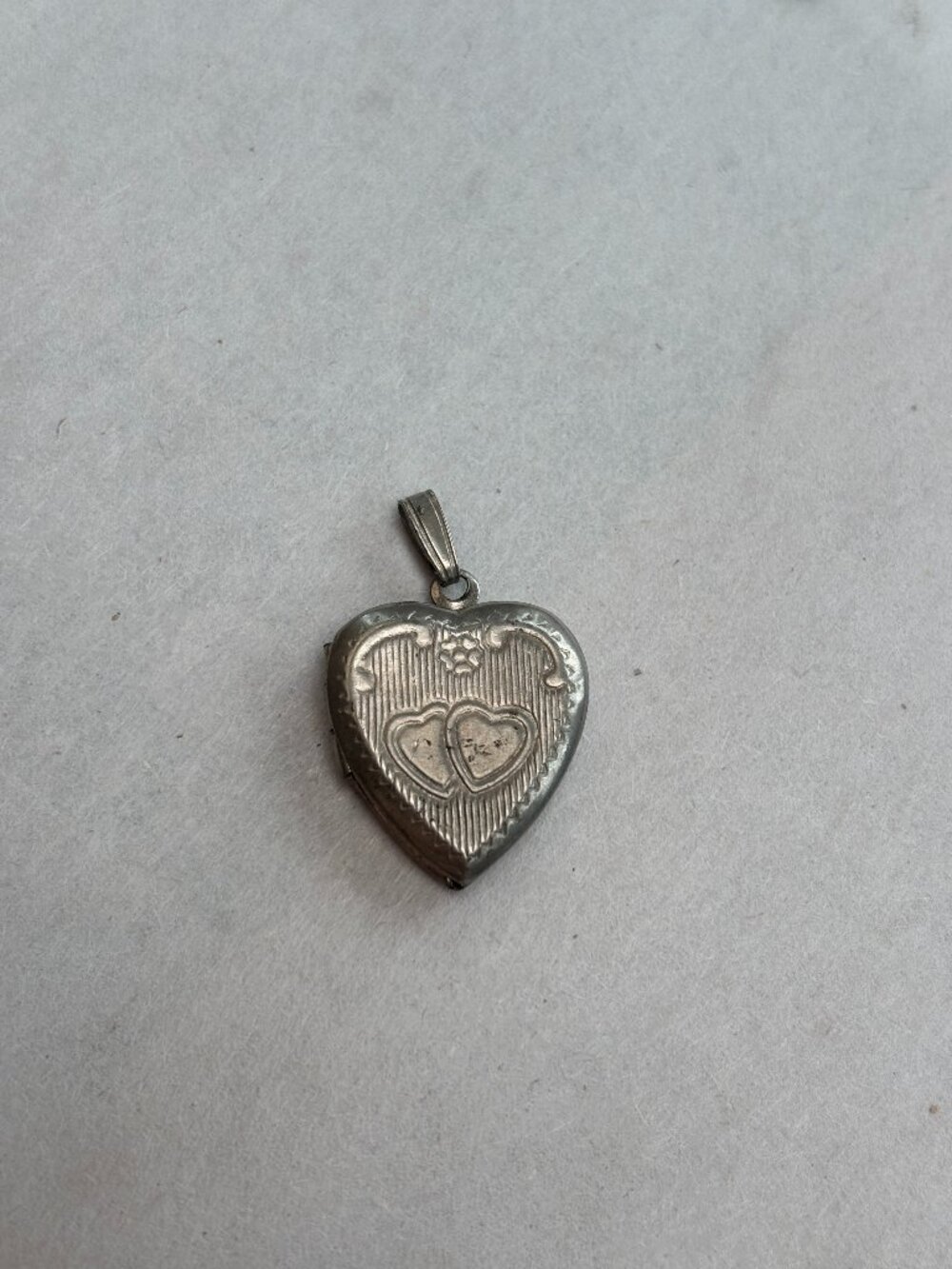 Vintage Heart Locket Necklace Charm